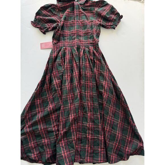 Ivy City Co Women's Sophia Dress in Green Plaid Size 10 NWT! - Picture 2 of 3